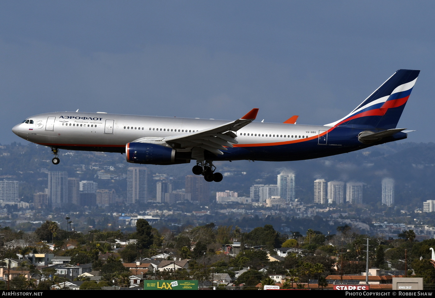 Aircraft Photo of VQ-BBG | Airbus A330-243 | Aeroflot - Russian Airlines | AirHistory.net #298862