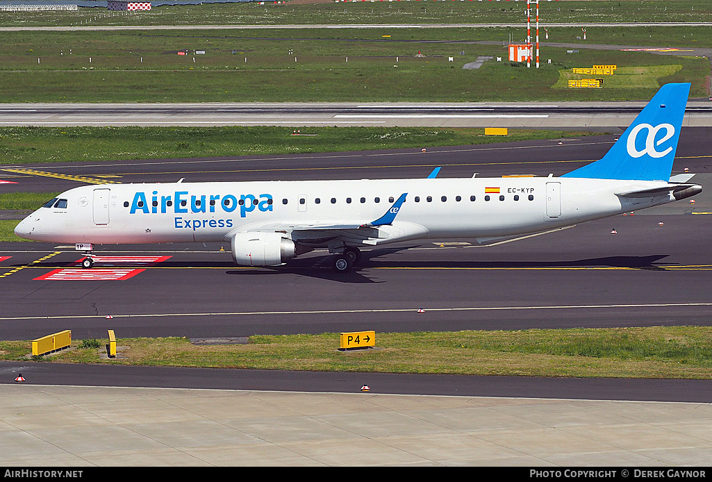 Aircraft Photo of EC-KYP | Embraer 195LR (ERJ-190-200LR) | Air Europa Express | AirHistory.net #298893