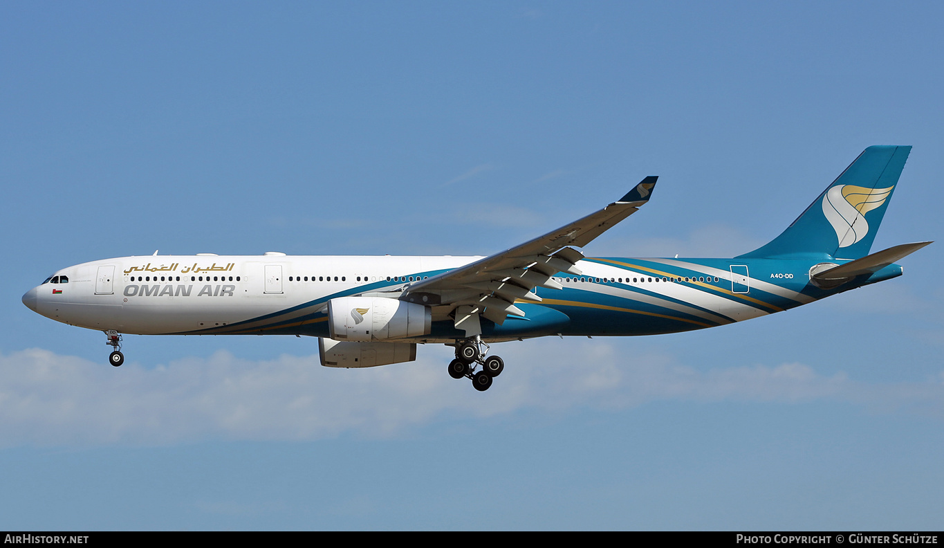 Aircraft Photo of A4O-DD | Airbus A330-343 | Oman Air | AirHistory.net #298955