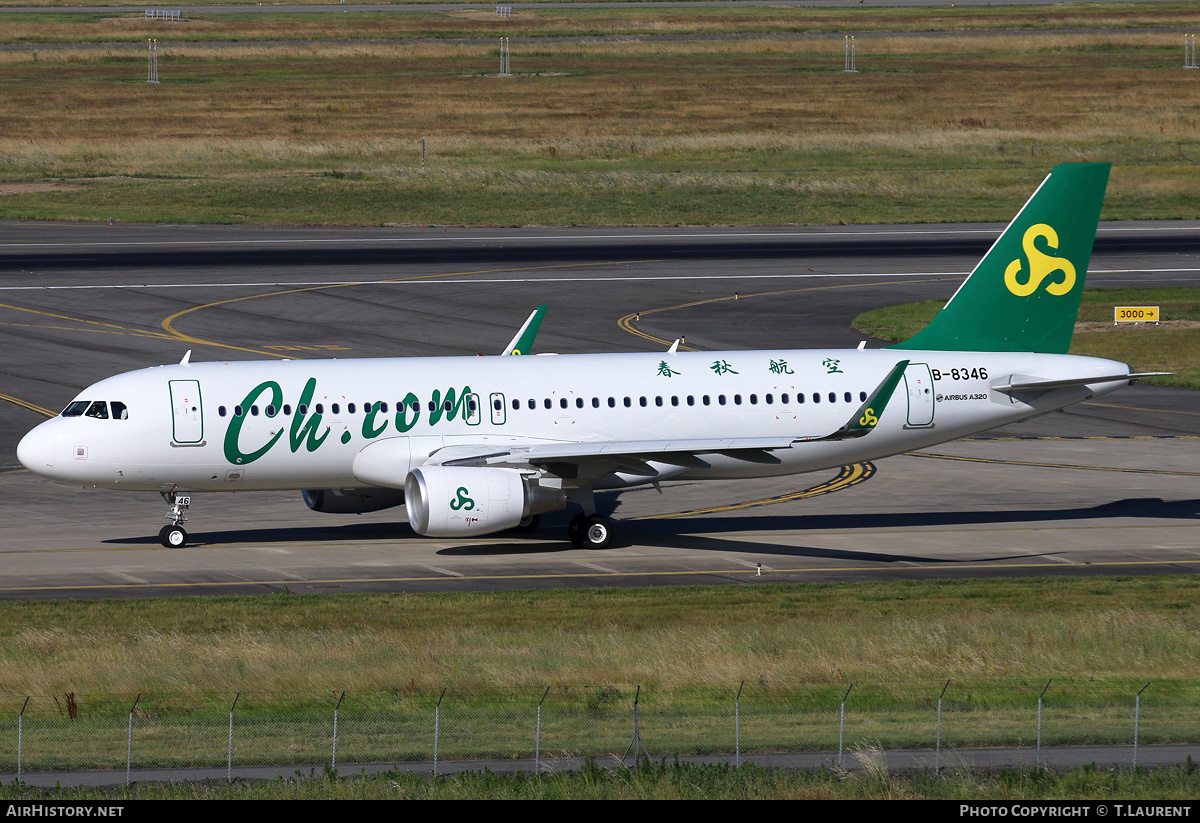 Aircraft Photo of B-8346 | Airbus A320-214 | Spring Airlines | AirHistory.net #299000