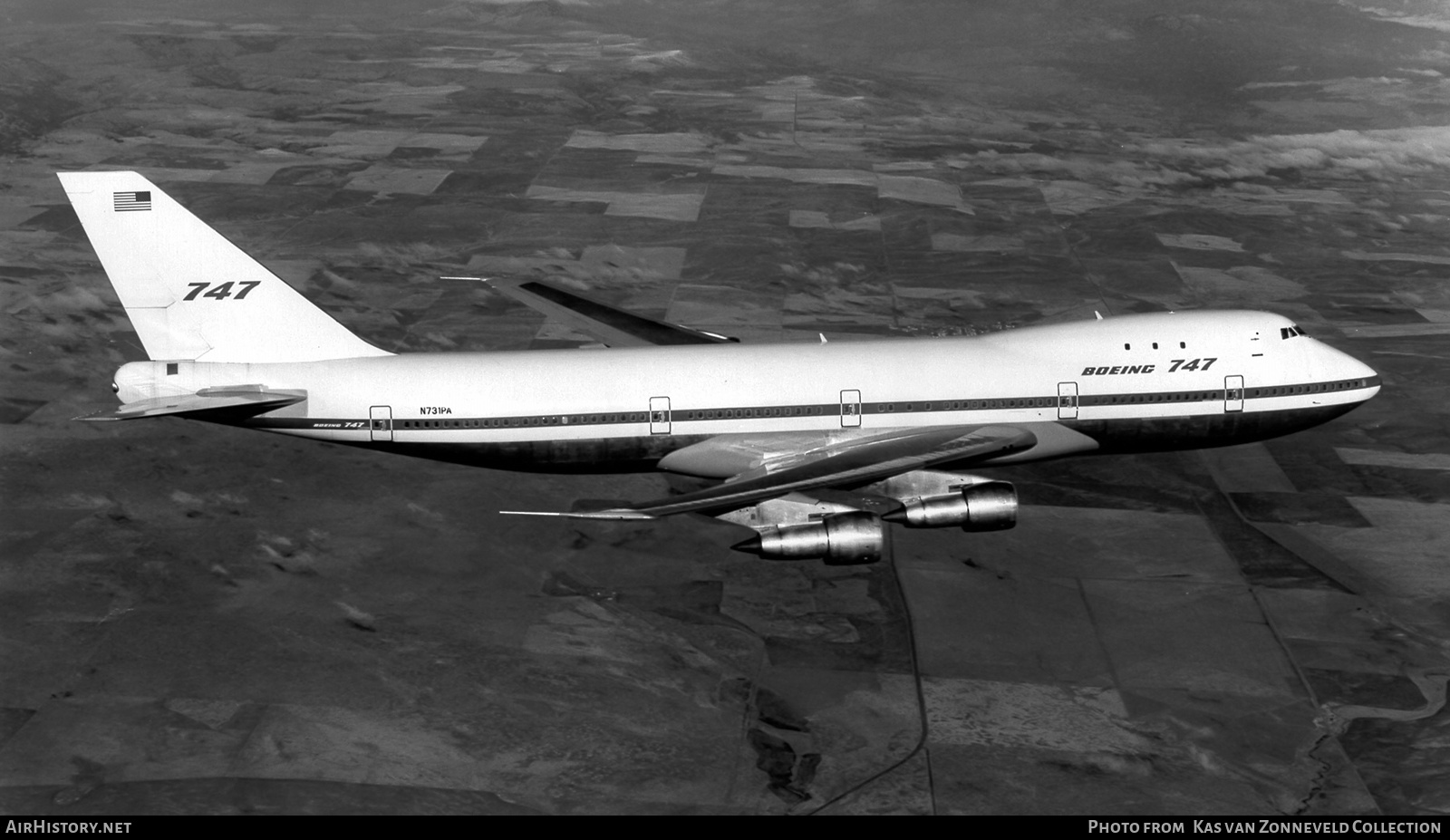 Aircraft Photo of N731PA | Boeing 747-121 | Boeing | AirHistory.net #299008