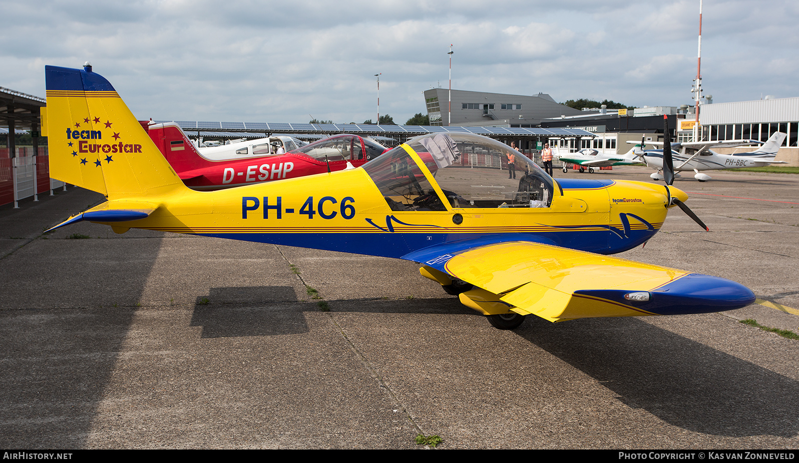 Aircraft Photo of PH-4C6 | Evektor-Aerotechnik EV-97 Eurostar | Team Eurostar | AirHistory.net #299024