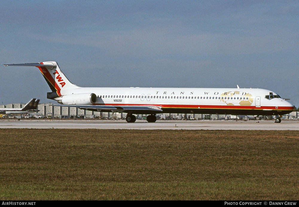 Aircraft Photo of N9626F | McDonnell Douglas MD-83 (DC-9-83) | Trans World Airlines - TWA | AirHistory.net #299061