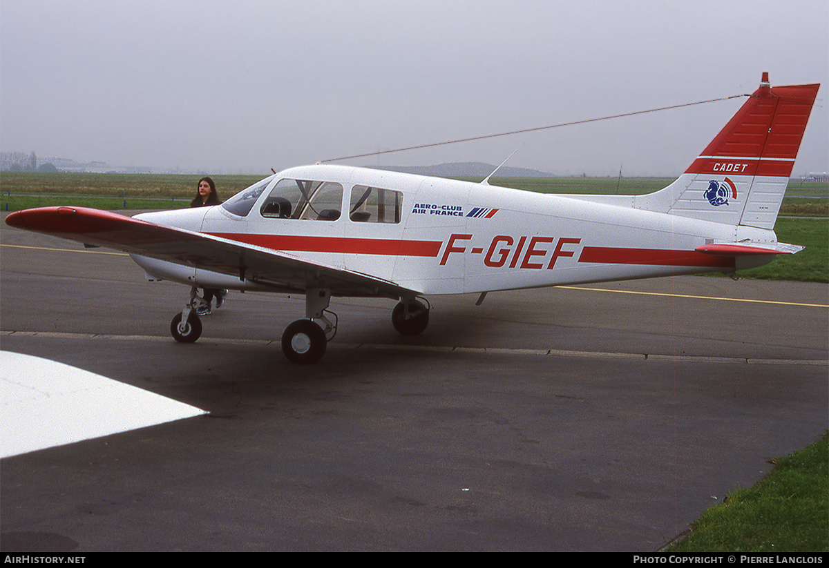 Aircraft Photo of F-GIEF | Piper PA-28-161 Cadet | Aéro-club Air France | AirHistory.net #299123