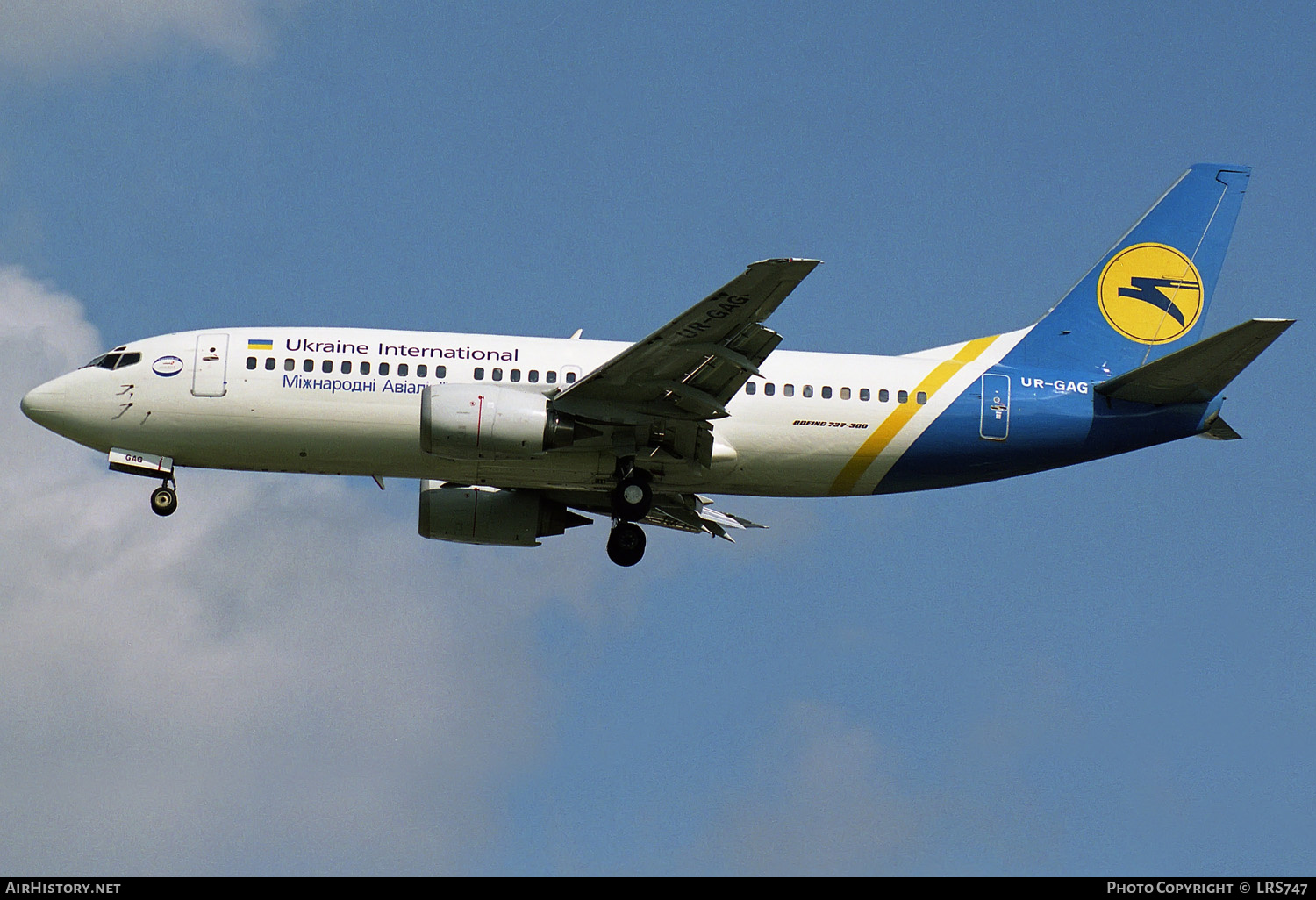 Aircraft Photo of UR-GAG | Boeing 737-35B | Ukraine International Airlines | AirHistory.net #299137