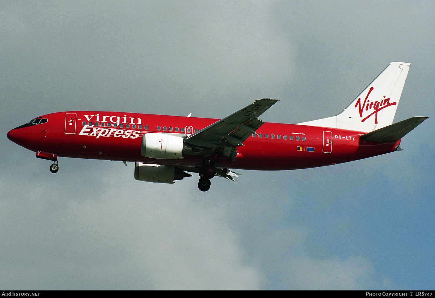 Aircraft Photo of OO-LTY | Boeing 737-3Y0 | Virgin Express | AirHistory.net #299173