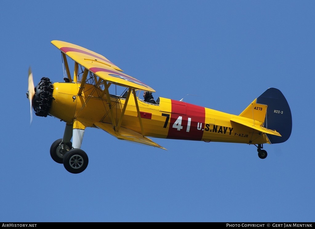 Aircraft Photo of F-AZJR / 4273 | Boeing PT-13D Kaydet (E75) | USA - Navy | AirHistory.net #299242