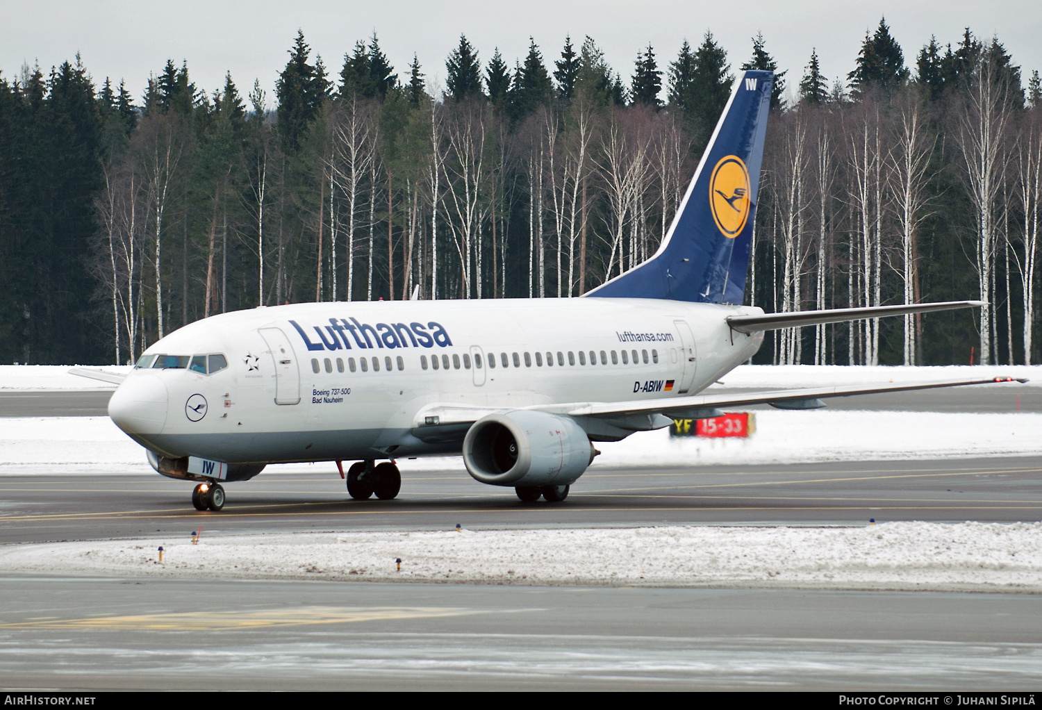 Aircraft Photo of D-ABIW | Boeing 737-530 | Lufthansa | AirHistory.net #299243