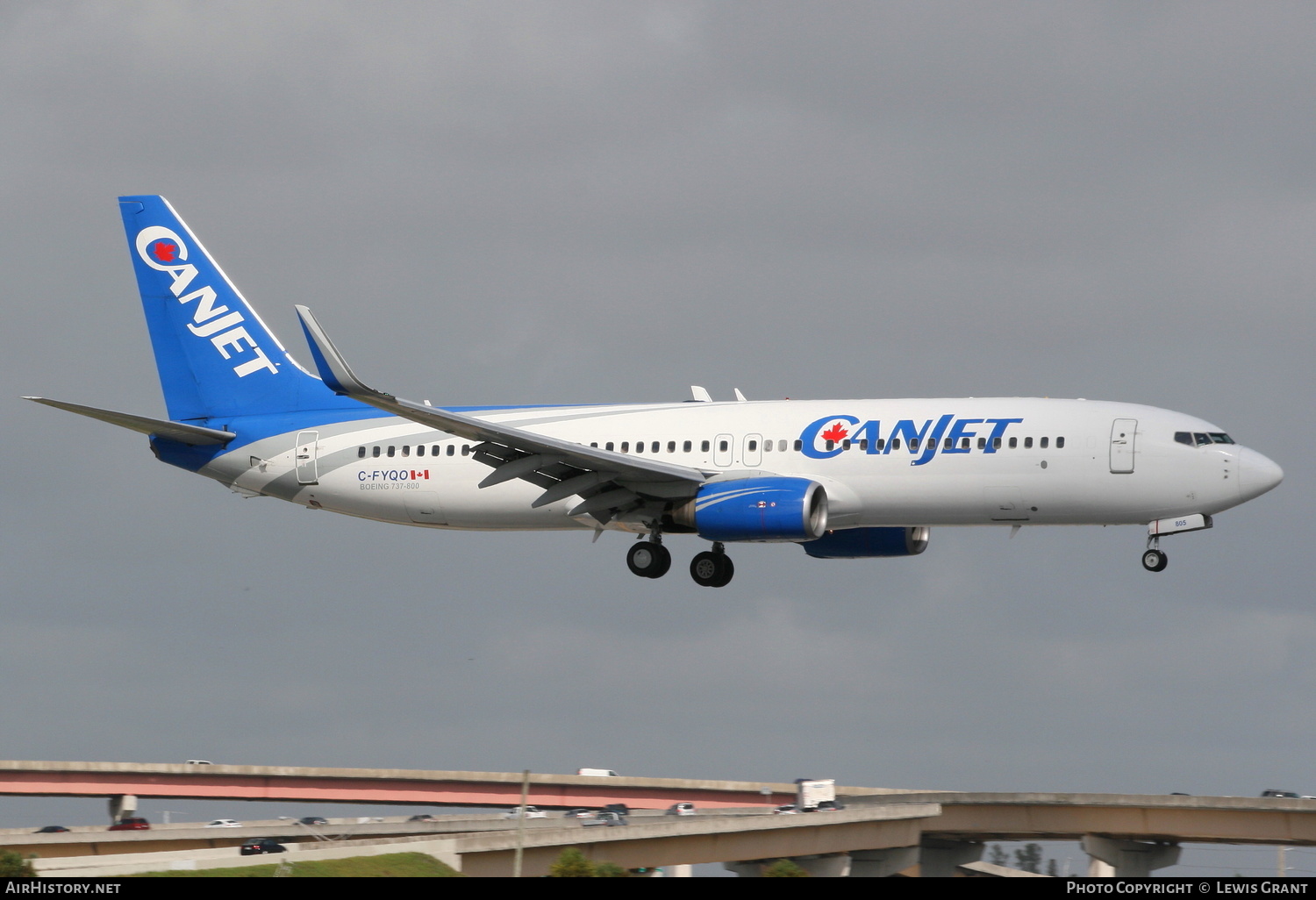 Aircraft Photo of C-FYQO | Boeing 737-8AS | CanJet Airlines | AirHistory.net #299247
