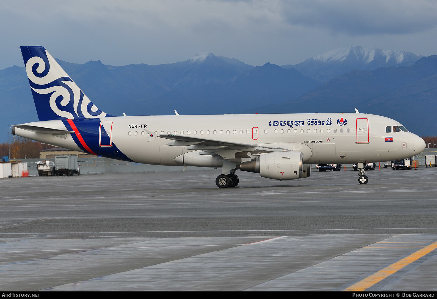 Aircraft Photo of N947FR | Airbus A319-111 | Cambodia Airways | AirHistory.net #299275