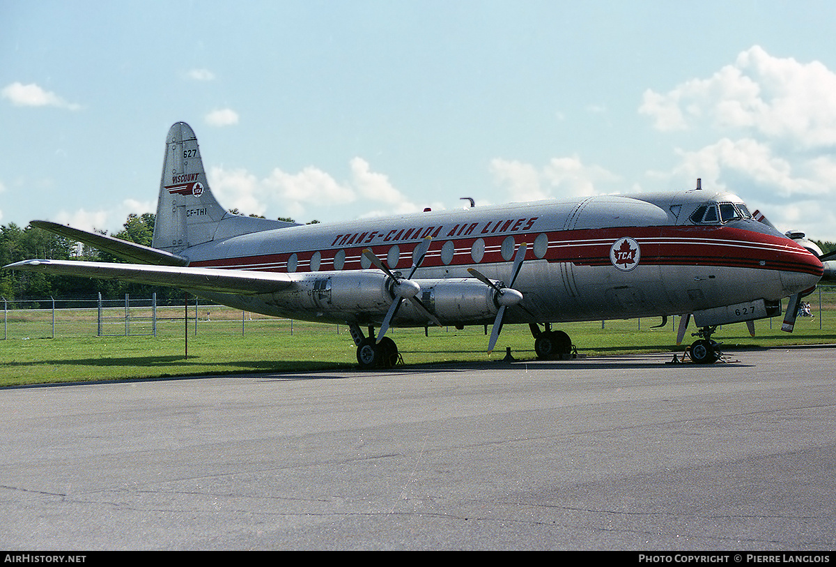Aircraft Photo of CF-THI | Vickers 757 Viscount | Trans-Canada Air Lines - TCA | AirHistory.net #299368