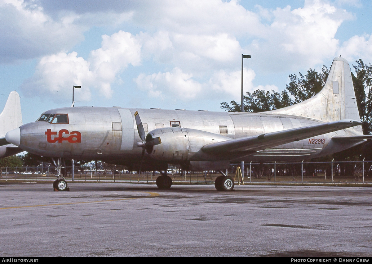 Aircraft Photo of N22913 | Convair VT-29B | Trans Florida Airlines - TFA | AirHistory.net #299371