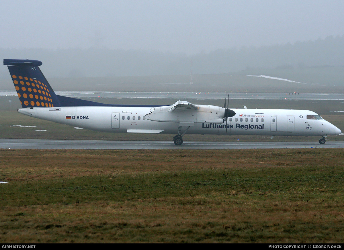 Aircraft Photo of D-ADHA | Bombardier DHC-8-402 Dash 8 | Lufthansa Regional | AirHistory.net #299425