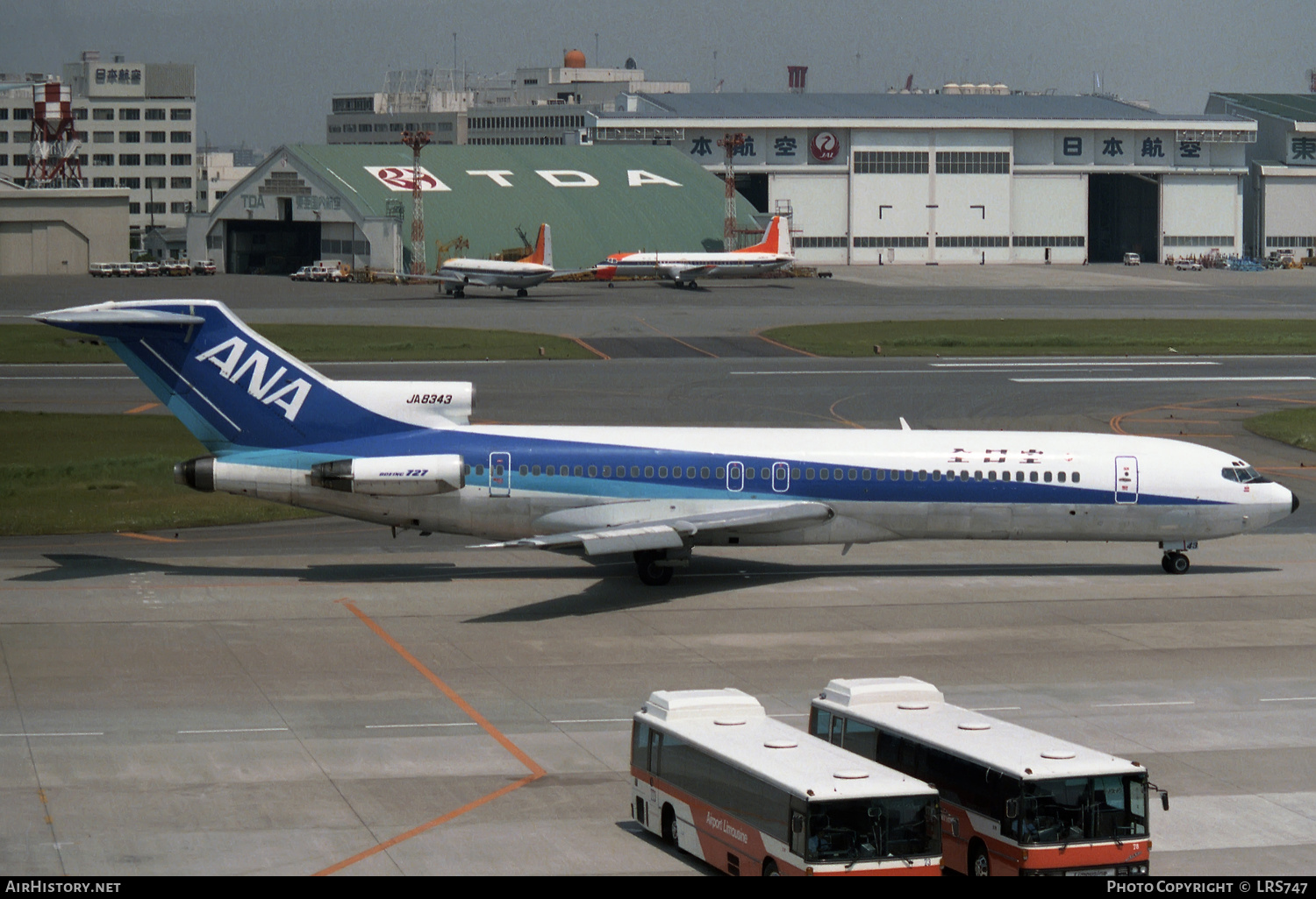 Aircraft Photo of JA8343 | Boeing 727-281/Adv | All Nippon Airways - ANA | AirHistory.net #299436