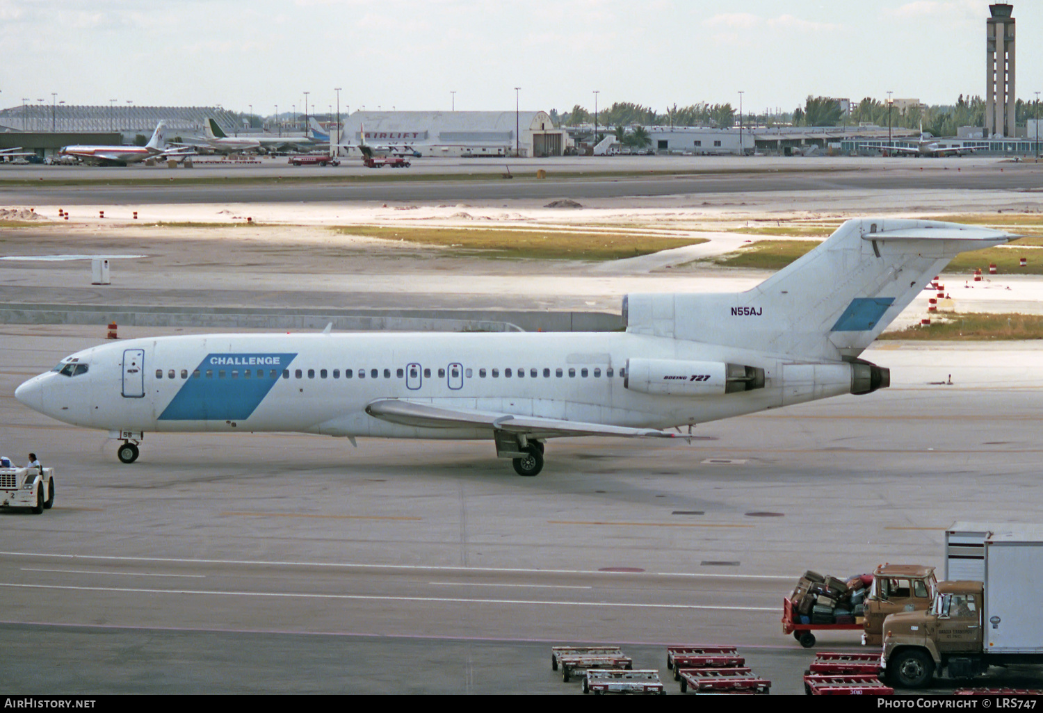 Aircraft Photo of N55AJ | Boeing 727-81 | Challenge Air International | AirHistory.net #299441