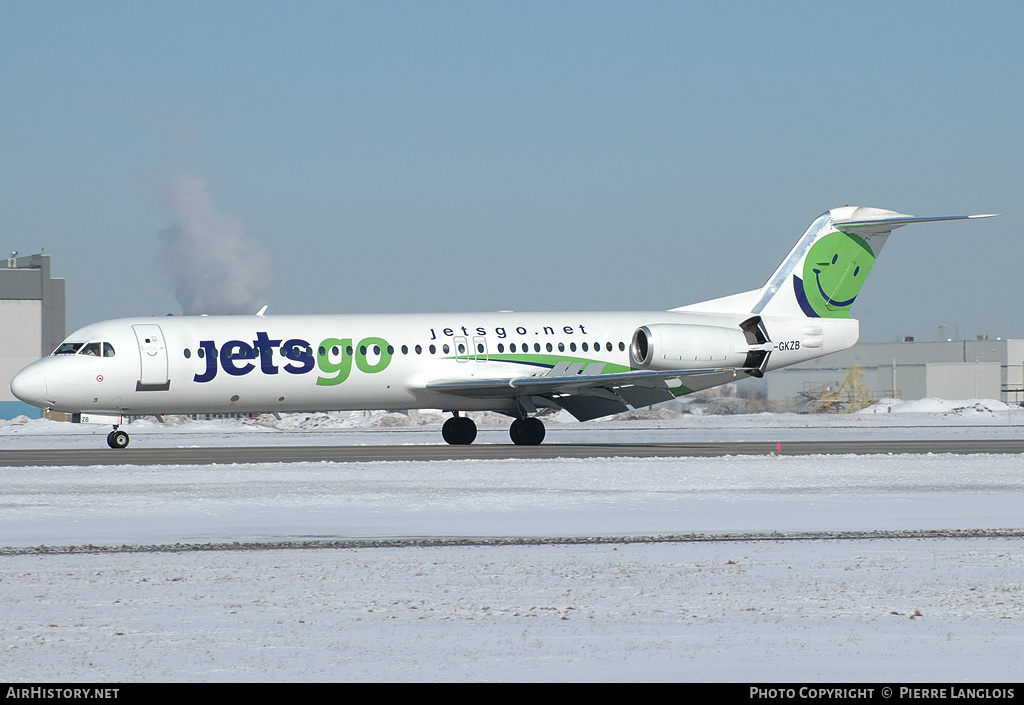 Aircraft Photo of C-GKZB | Fokker 100 (F28-0100) | Jetsgo | AirHistory.net #299494