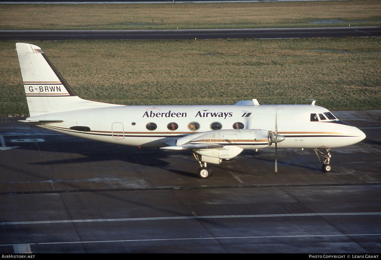 Aircraft Photo of G-BRWN | Grumman G-159 Gulfstream I | Aberdeen Airways | AirHistory.net #299518