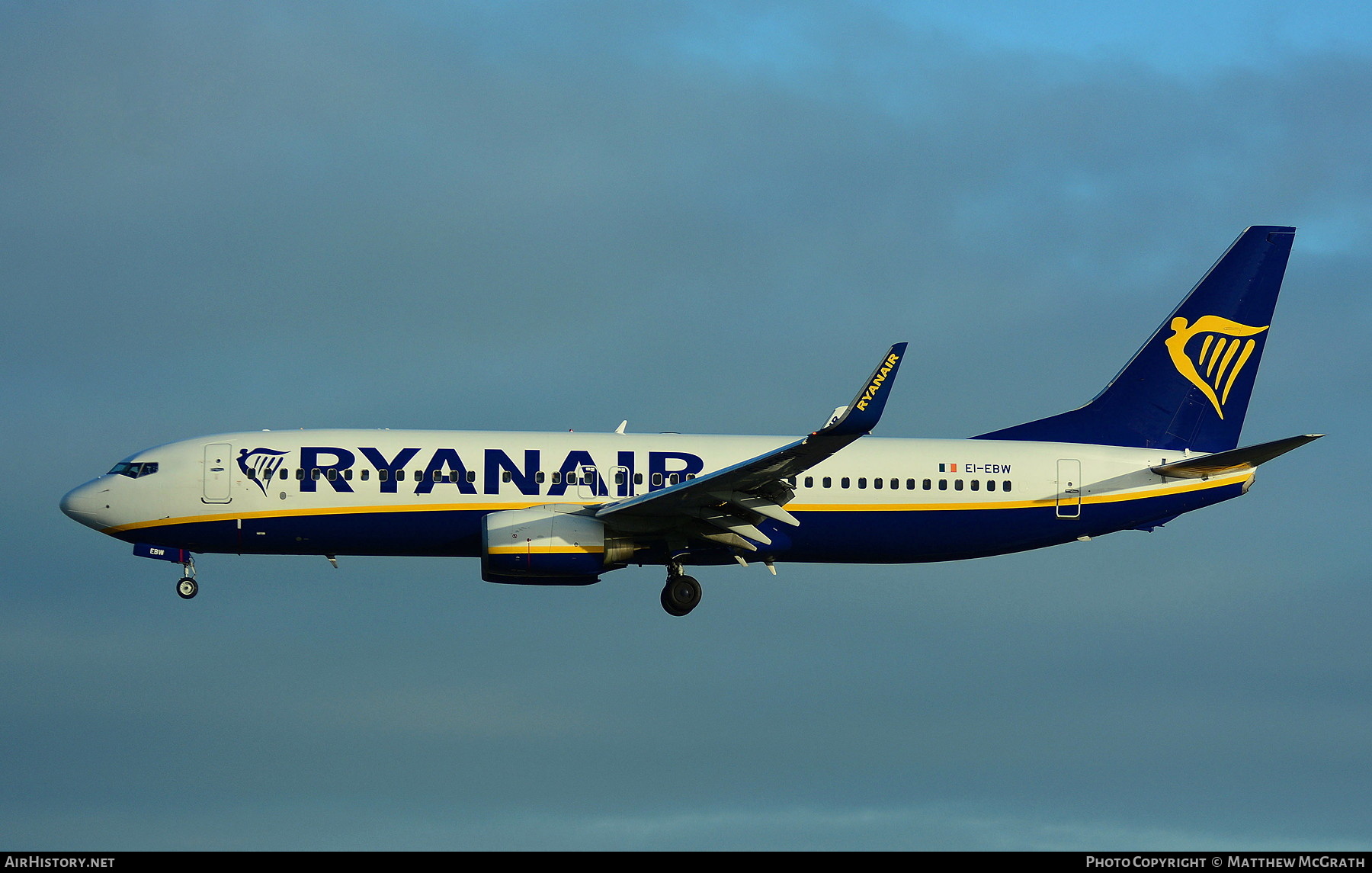 Aircraft Photo of EI-EBW | Boeing 737-8AS | Ryanair | AirHistory.net #299540