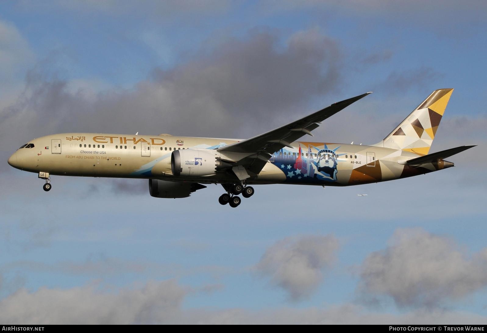 Aircraft Photo of A6-BLE | Boeing 787-9 Dreamliner | Etihad Airways | AirHistory.net #299643