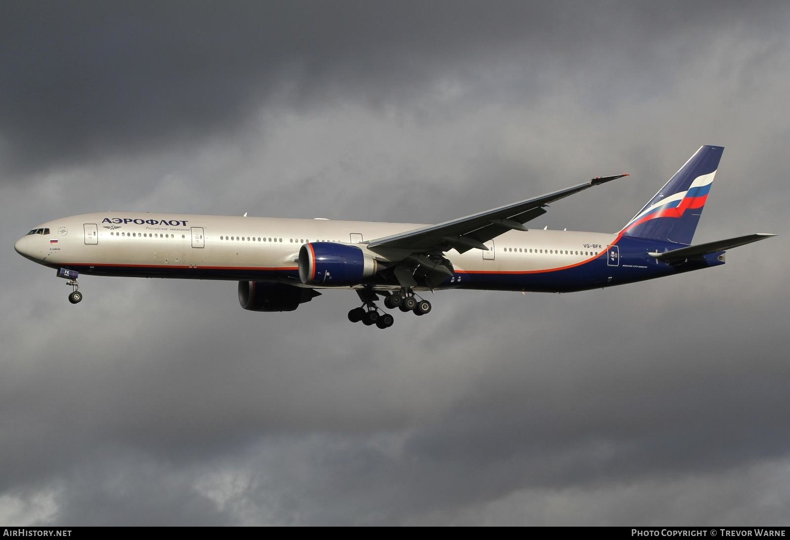 Aircraft Photo of VQ-BFK | Boeing 777-300/ER | Aeroflot - Russian Airlines | AirHistory.net #299665