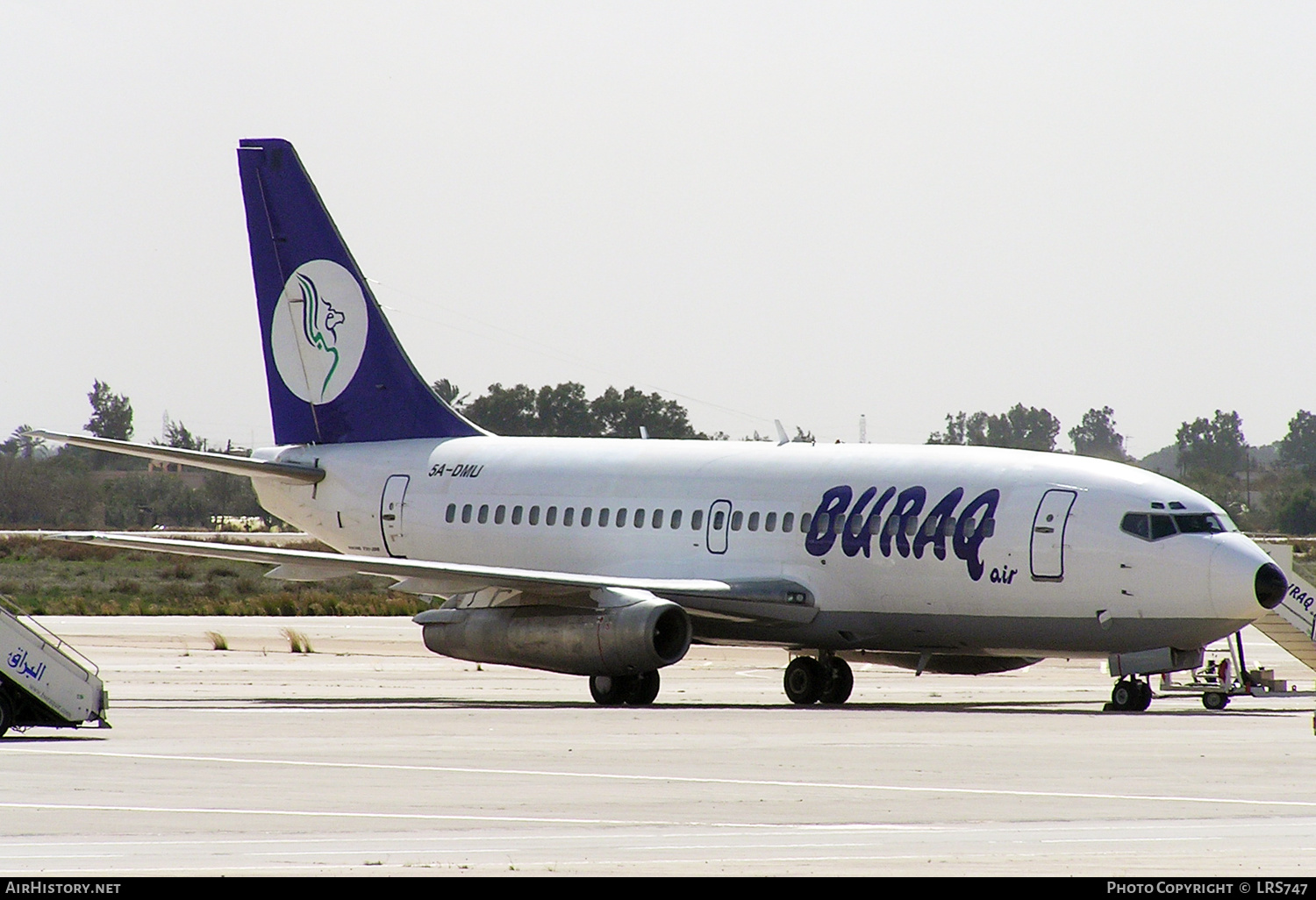 Aircraft Photo of 5A-DMU | Boeing 737-2D6/Adv | Buraq Air | AirHistory.net #299695