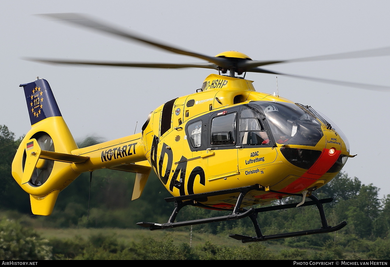 Aircraft Photo of D-HSHP | Eurocopter EC-135P-2+ | ADAC Luftrettung | AirHistory.net #299795