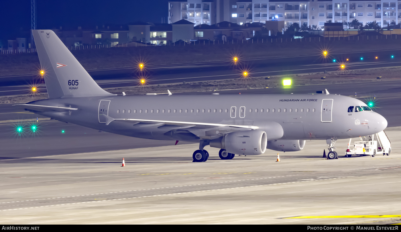 Aircraft Photo of 605 | Airbus A319-111 | Hungary - Air Force | AirHistory.net #299833