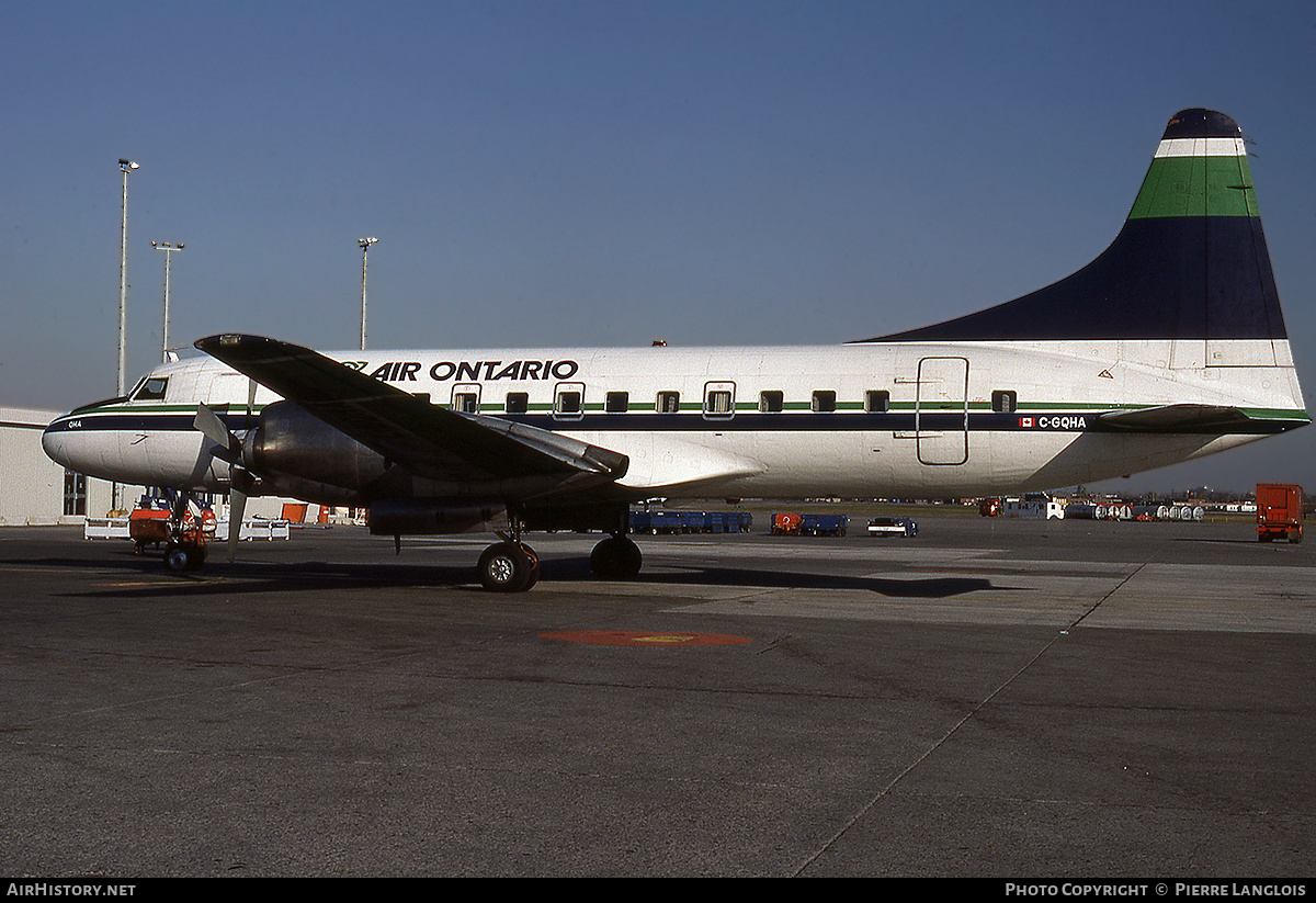 Aircraft Photo of C-GQHA | Convair 580 | Air Ontario | AirHistory.net #299841