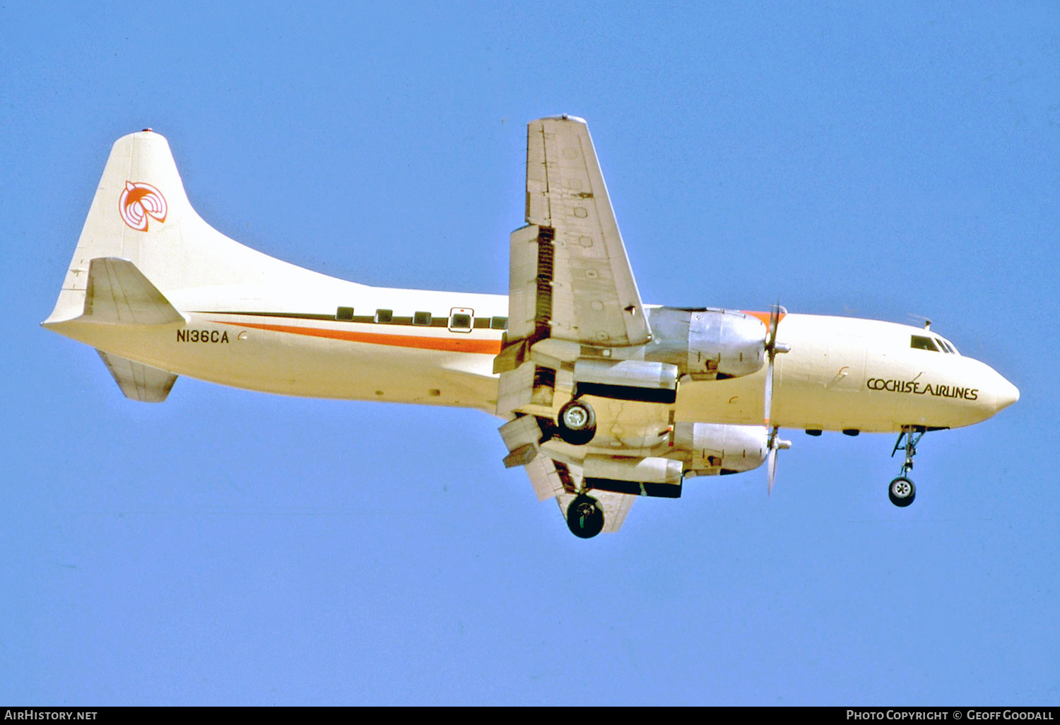 Aircraft Photo of N136CA | Convair 440-40 Metropolitan | Cochise Airlines | AirHistory.net #299853