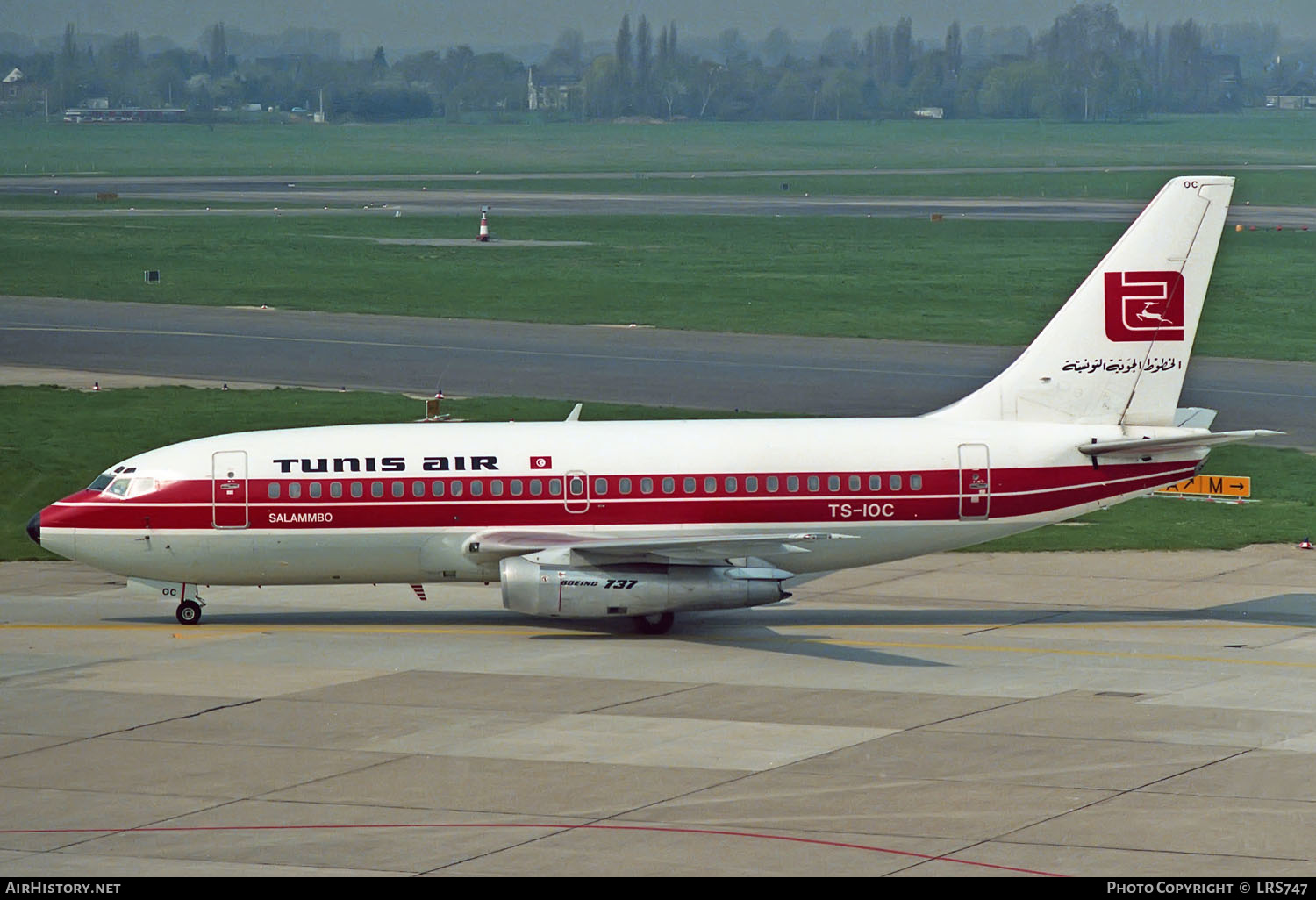 Aircraft Photo of TS-IOC | Boeing 737-2H3C/Adv | Tunis Air | AirHistory.net #299890
