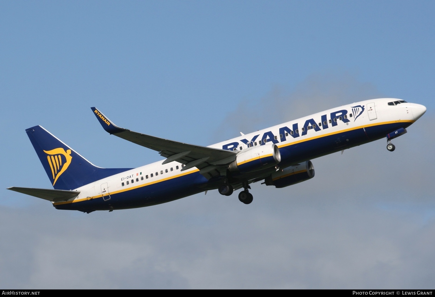 Aircraft Photo of EI-DAT | Boeing 737-8AS | Ryanair | AirHistory.net #299891