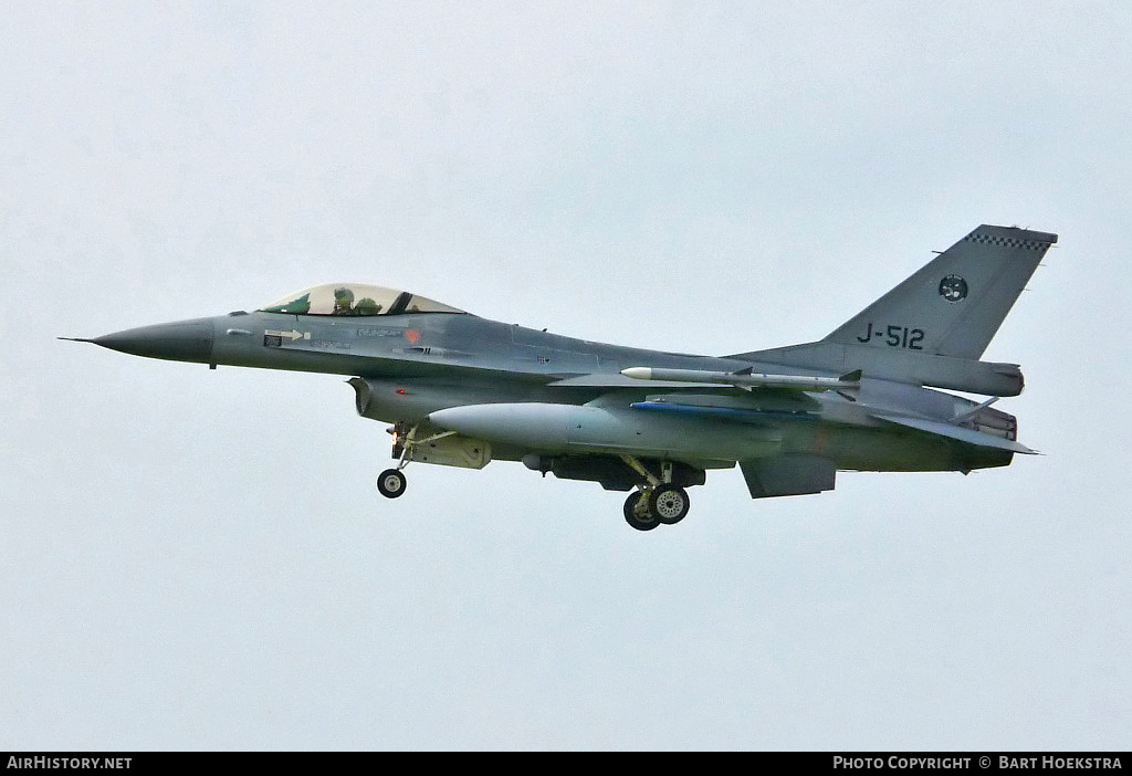 Aircraft Photo of J-512 | General Dynamics F-16AM Fighting Falcon | Netherlands - Air Force | AirHistory.net #299933