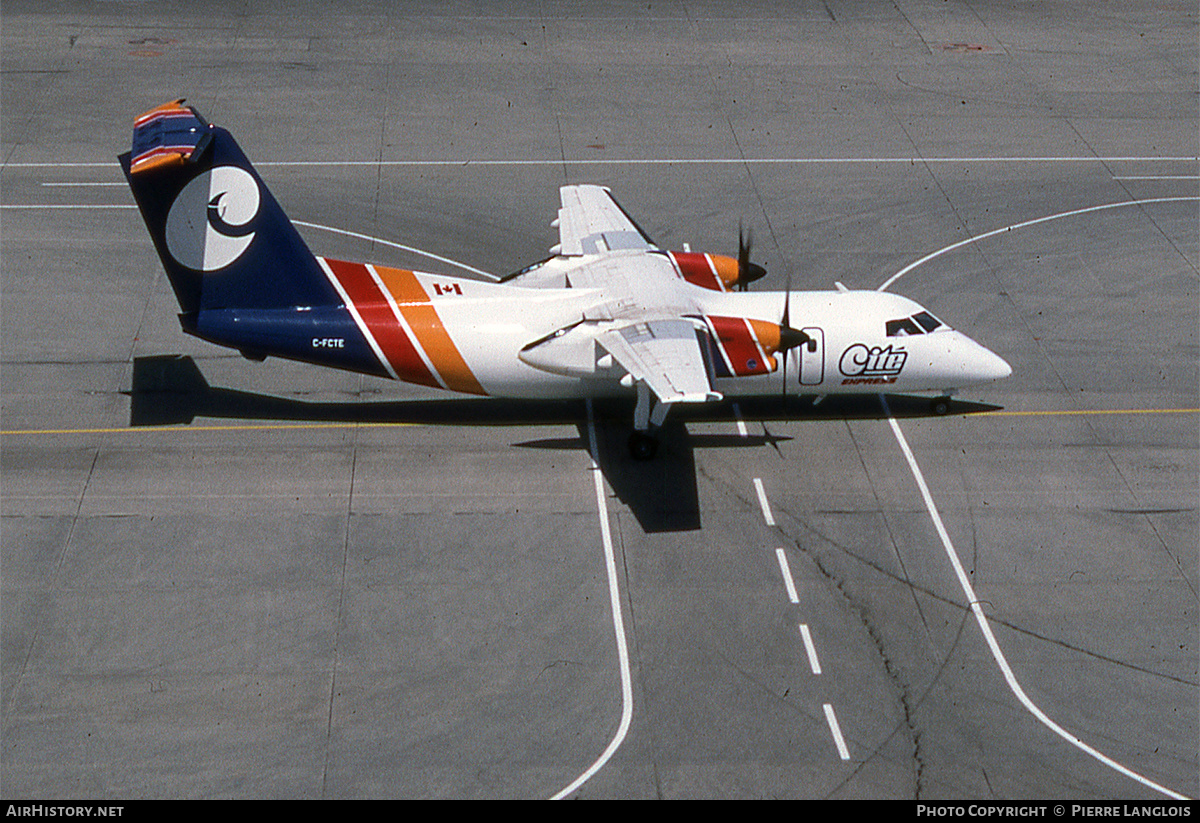 Aircraft Photo of C-FCTE | De Havilland Canada DHC-8-102 Dash 8 | City Express - Cité Express | AirHistory.net #299990