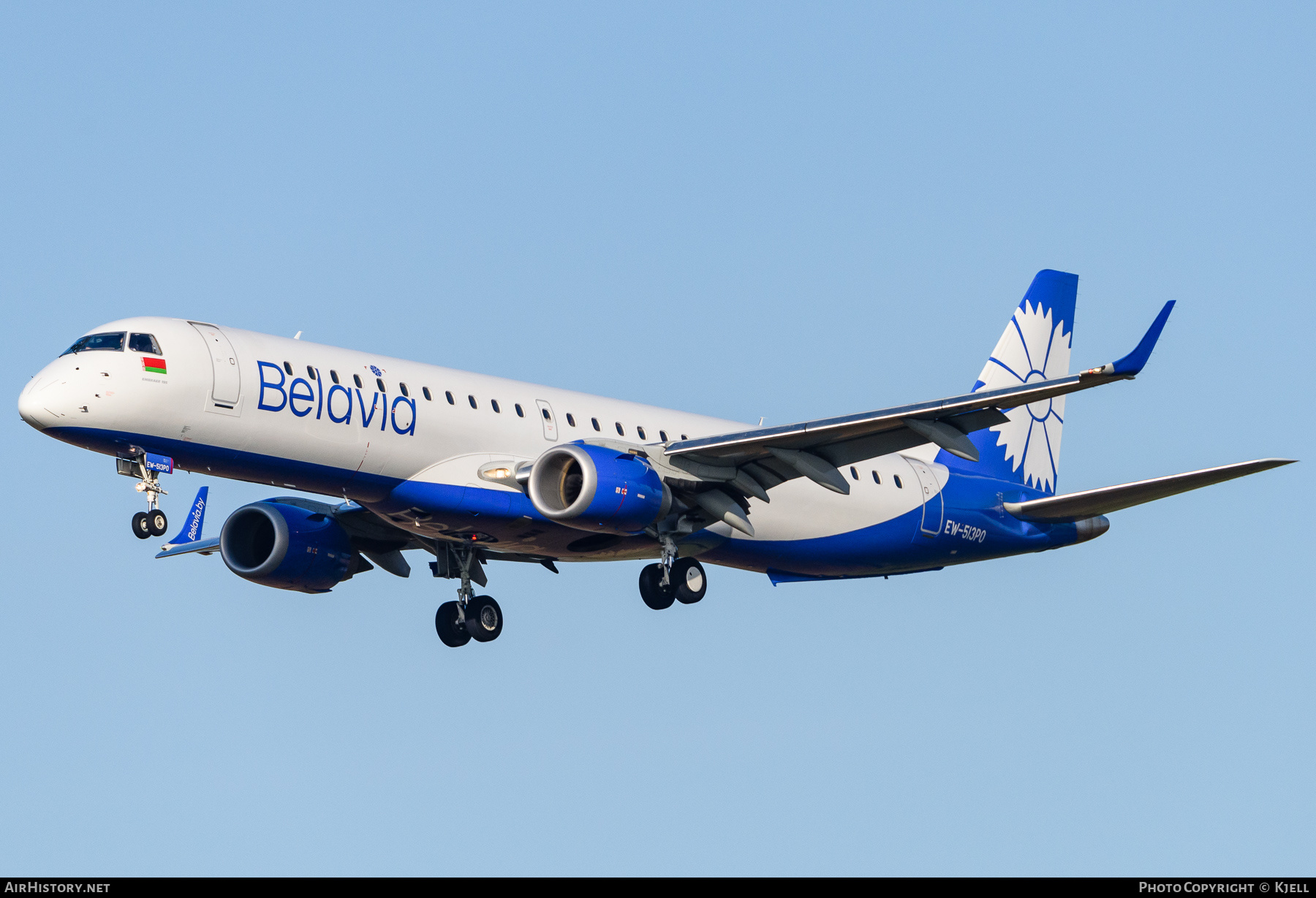 Aircraft Photo of EW-513PO | Embraer 195LR (ERJ-190-200LR) | Belavia | AirHistory.net #299999