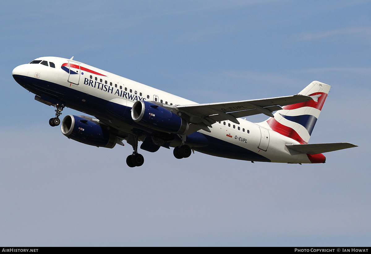 Aircraft Photo of G-EUPL | Airbus A319-131 | British Airways | AirHistory.net #300027