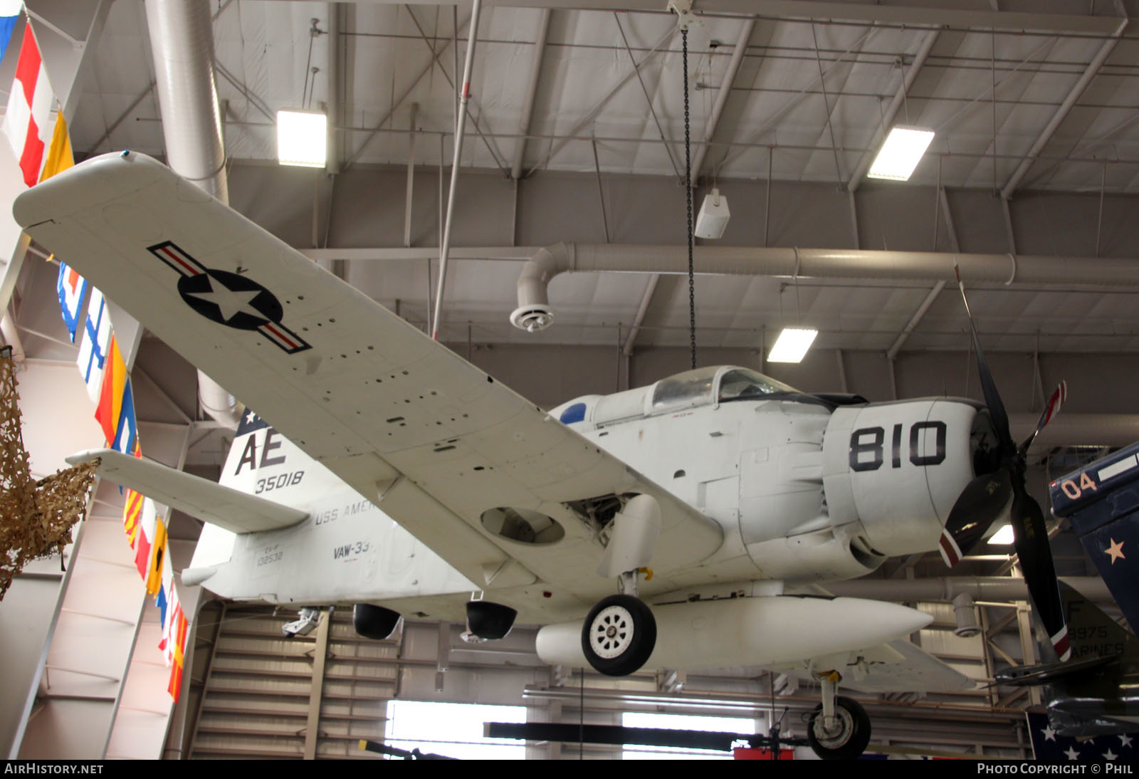 Aircraft Photo of 132532 / 35018 | Douglas EA-1F Skyraider (AD-5Q) | USA - Navy | AirHistory.net #300064