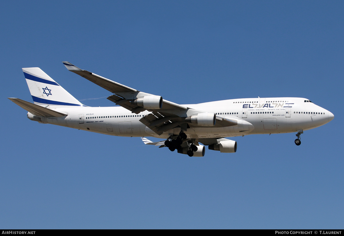 Aircraft Photo of 4X-ELH | Boeing 747-412 | El Al Israel Airlines | AirHistory.net #300079