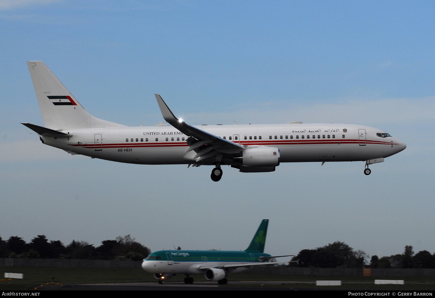 Aircraft Photo of A6-HEH | Boeing 737-8AJ BBJ2 | United Arab Emirates Government | AirHistory.net #300095