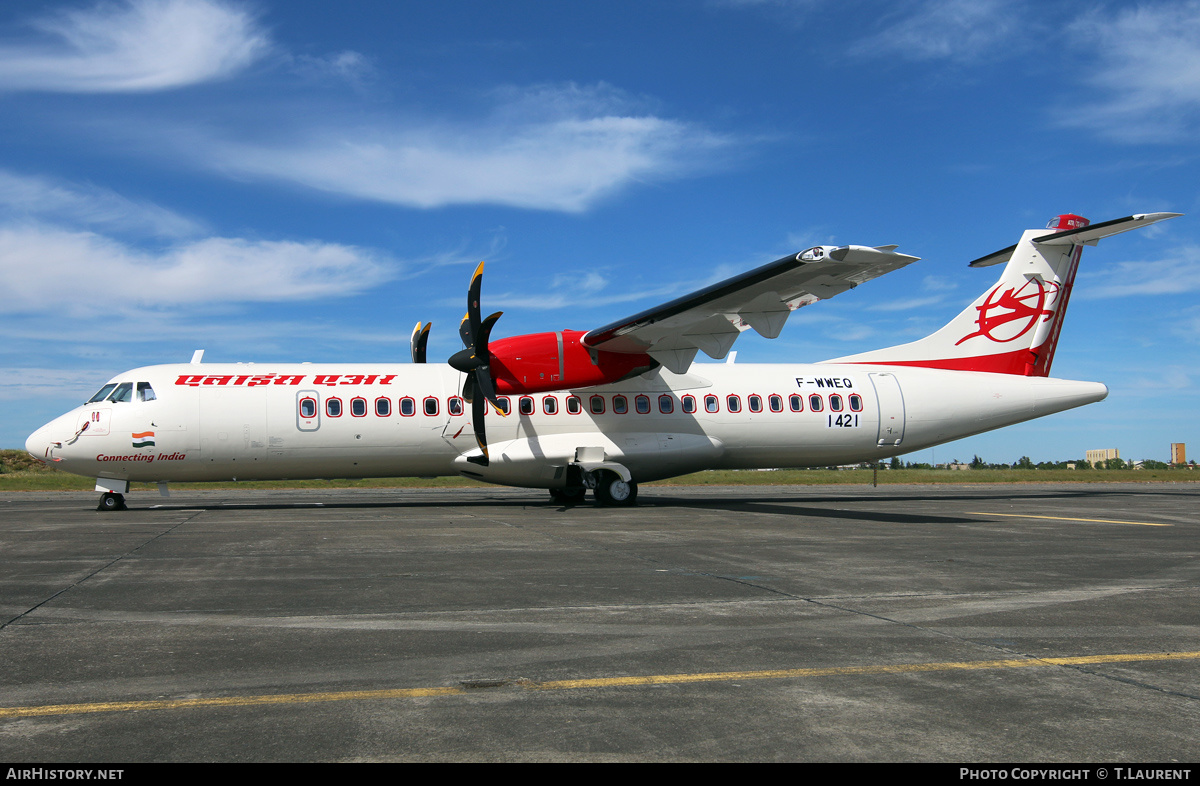 Aircraft Photo of F-WWEQ | ATR ATR-72-600 (ATR-72-212A) | Alliance Air | AirHistory.net #300109