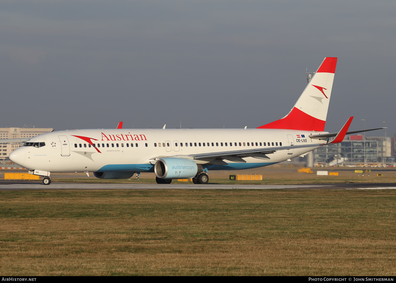 Aircraft Photo of OE-LNS | Boeing 737-8Z9 | Austrian Airlines | AirHistory.net #300160