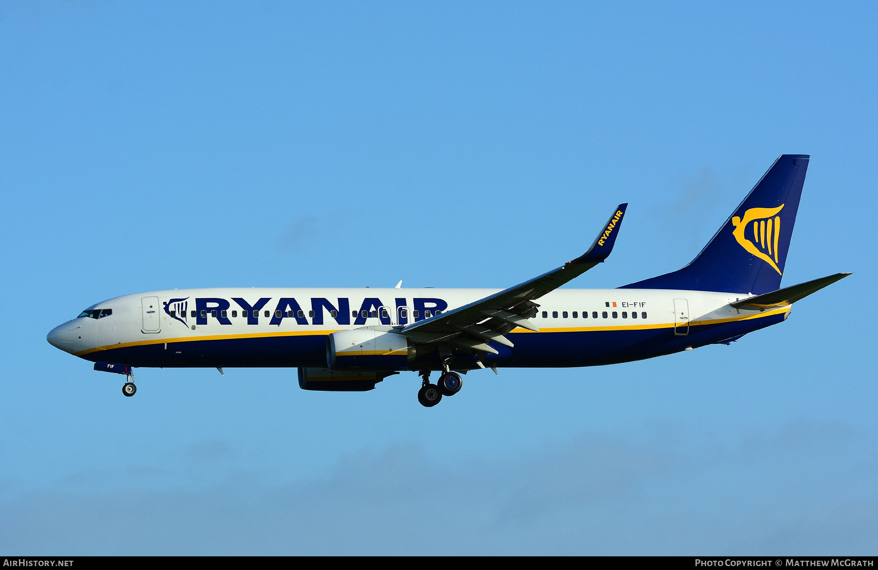 Aircraft Photo of EI-FIF | Boeing 737-8AS | Ryanair | AirHistory.net #300180