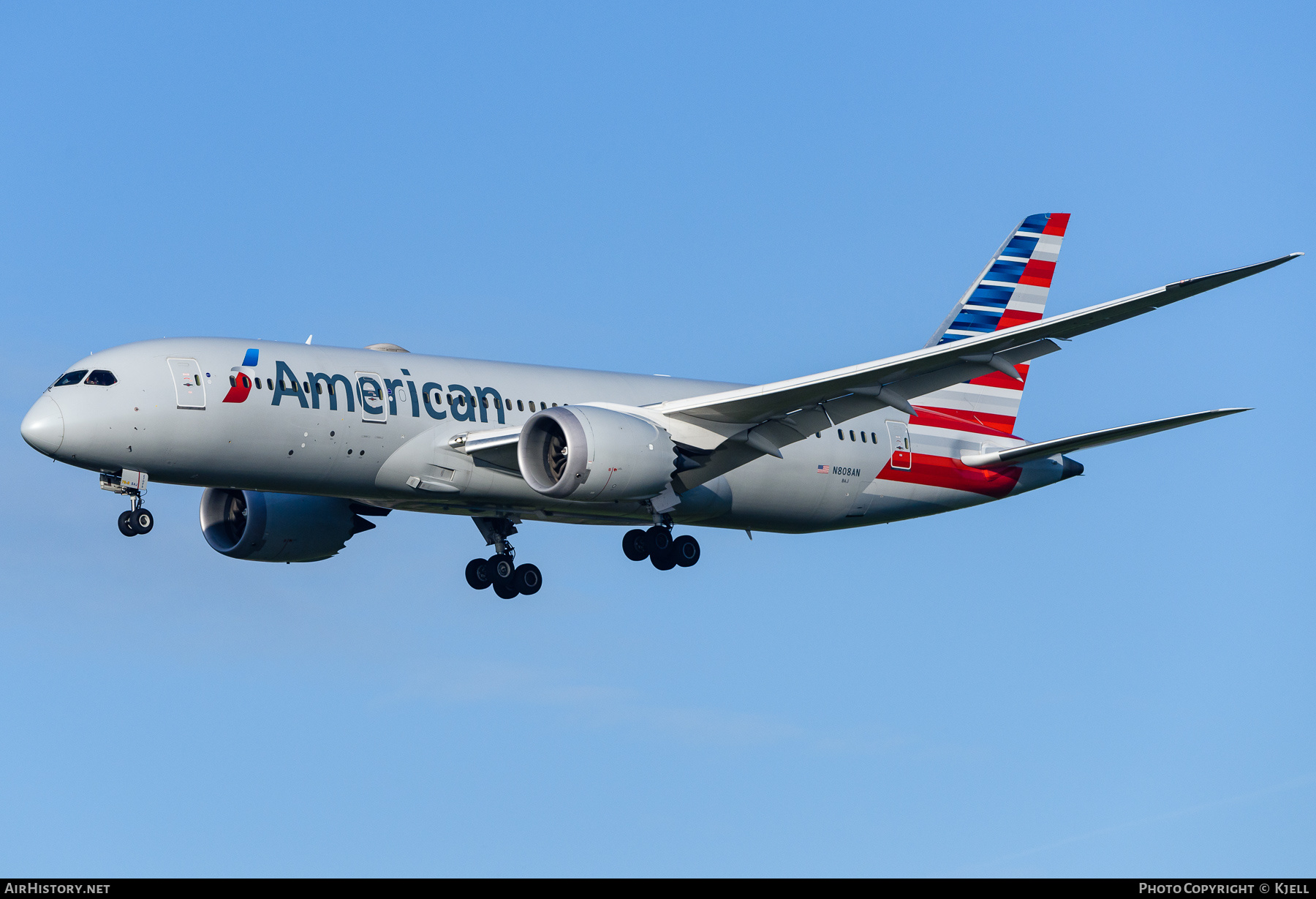 Aircraft Photo of N808AN | Boeing 787-8 Dreamliner | American Airlines | AirHistory.net #300222