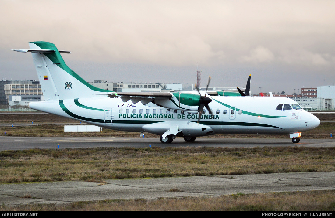 Aircraft Photo of T7-TAL | ATR ATR-42-300 | Colombia - Police | AirHistory.net #300250