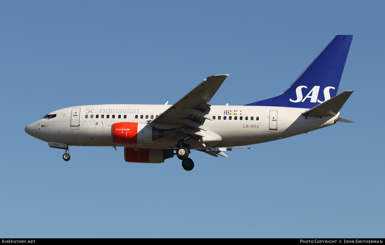 Aircraft Photo of LN-RRX | Boeing 737-683 | Scandinavian Airlines - SAS | AirHistory.net #300303