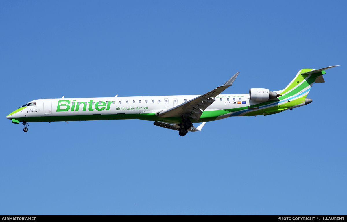 Aircraft Photo of EC-LOV | Bombardier CRJ-1000 (CL-600-2E25) | Binter Canarias | AirHistory.net #300326