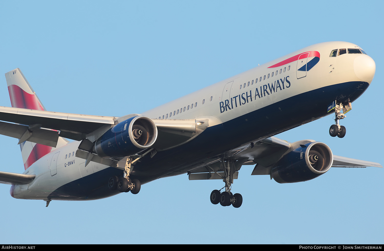 Aircraft Photo of G-BNWV | Boeing 767-336/ER | British Airways | AirHistory.net #300332