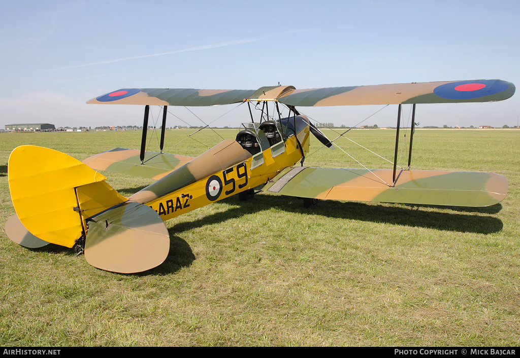Aircraft Photo of G-ARAZ | De Havilland D.H. 82A Tiger Moth II | UK - Air Force | AirHistory.net #300348