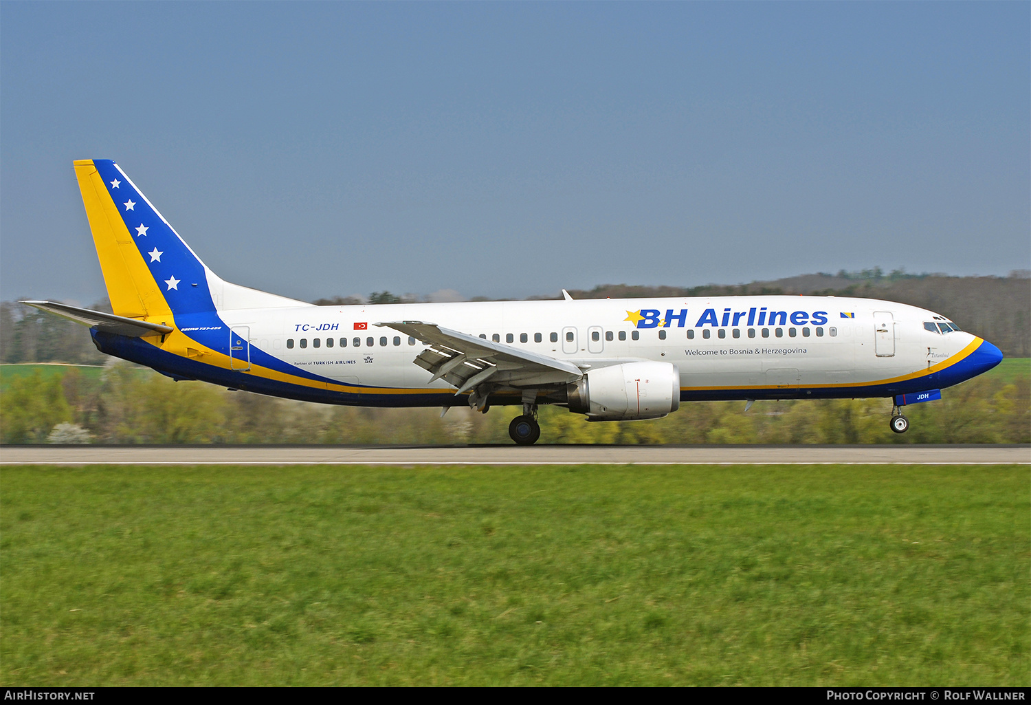 Aircraft Photo of TC-JDH | Boeing 737-4Y0 | B & H Airlines | AirHistory.net #300379