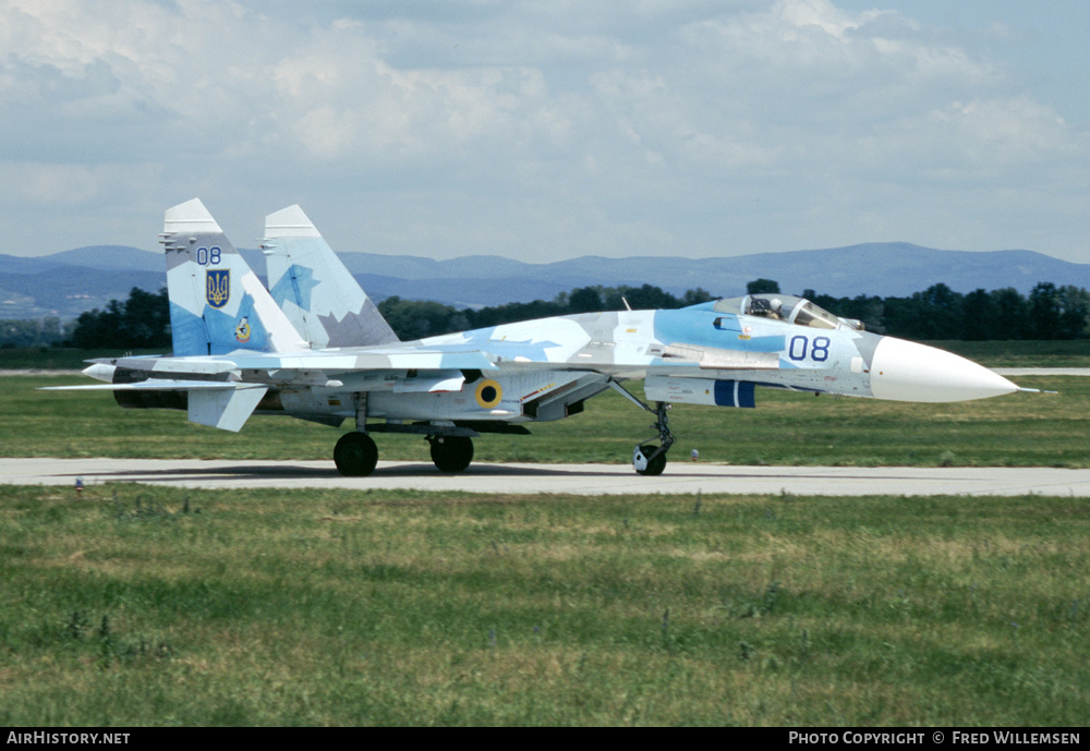 Aircraft Photo of 08 blue | Sukhoi Su-27S | Ukraine - Air Force | AirHistory.net #300401