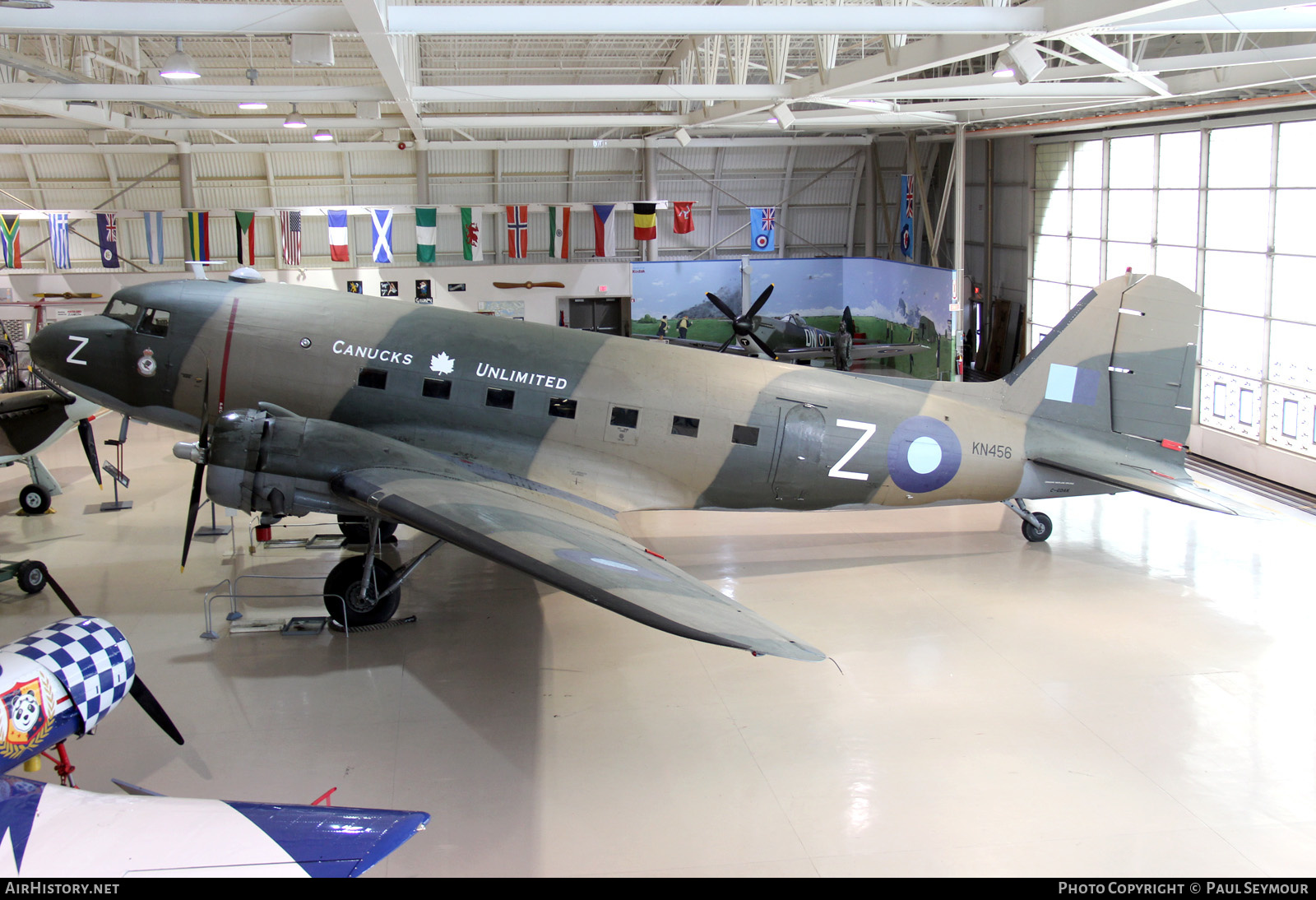 Aircraft Photo of C-GDAK / KN456 | Douglas DC-3-201B | Canadian Warplane Heritage | UK - Air Force | AirHistory.net #300403